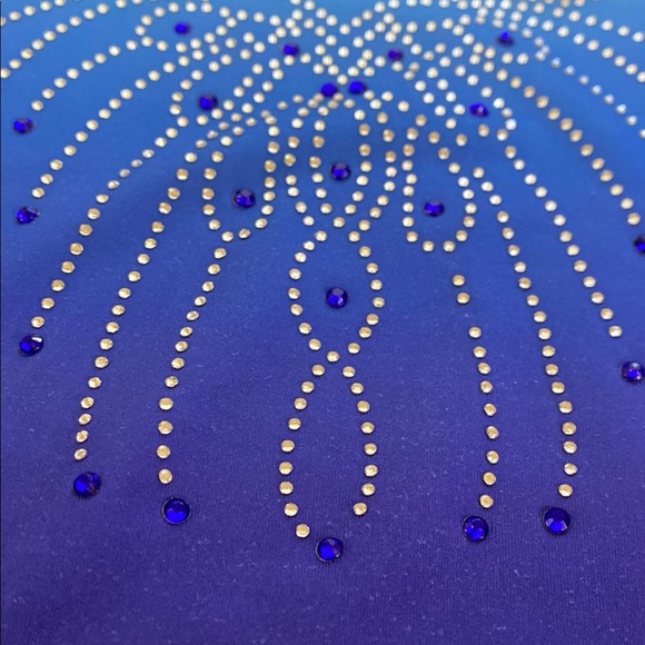 Gymnastics Leotards Blue and Pink Set - Picture 3 of 14